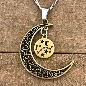 Scorpio Rustic Constellation & Crescent Mo…